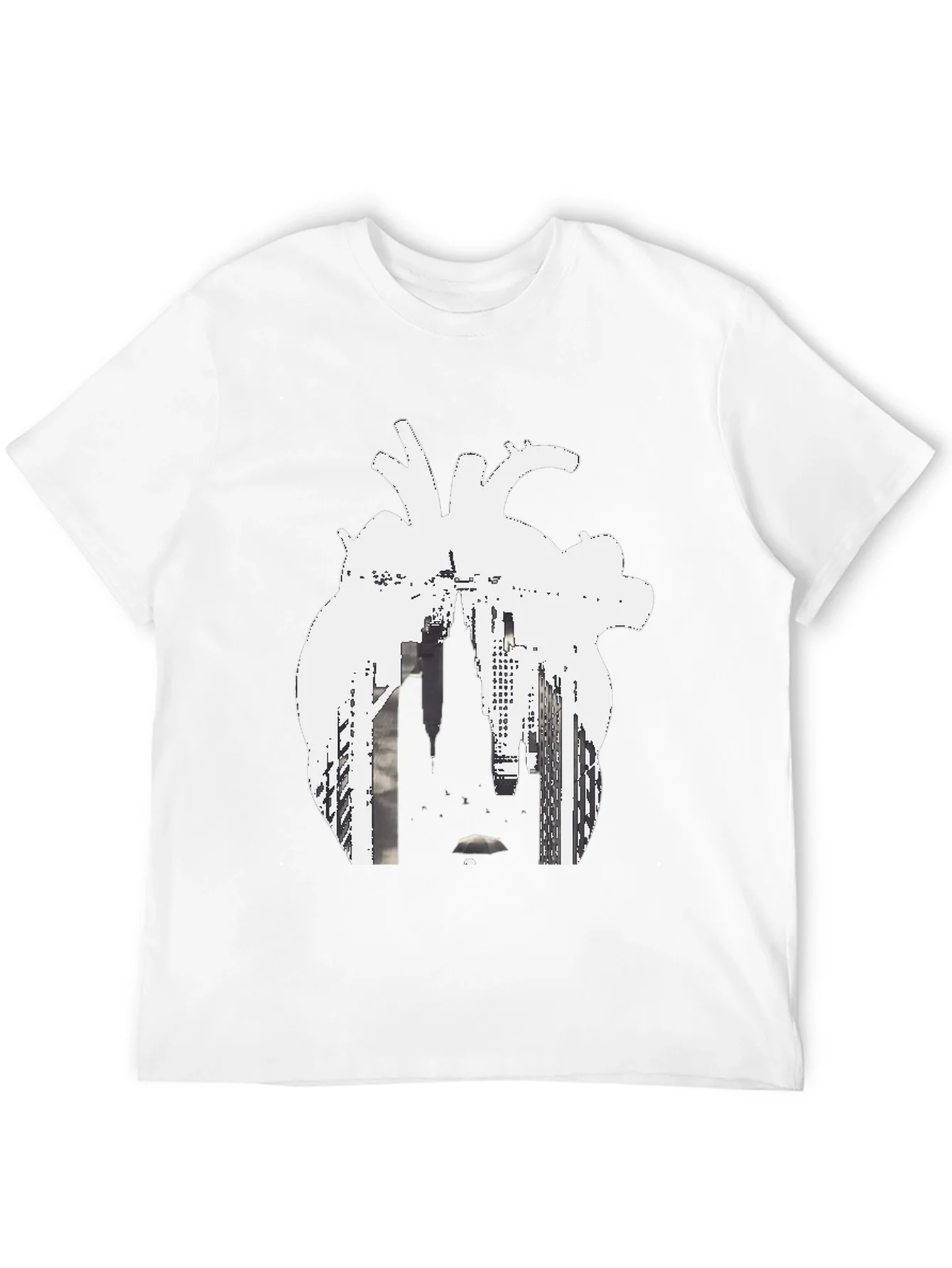 Camiseta Negra Coraz¨®n Urbano Hombre