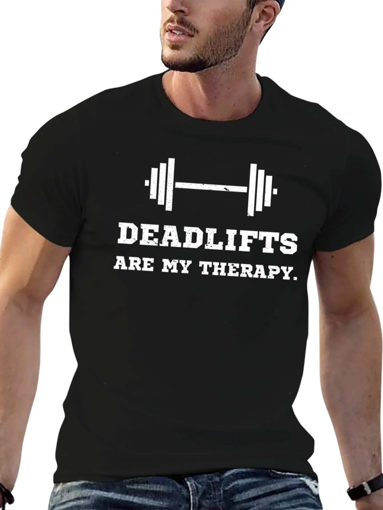 Rebbecca Deadlifts Are My Therapy Graphic T-Shirt