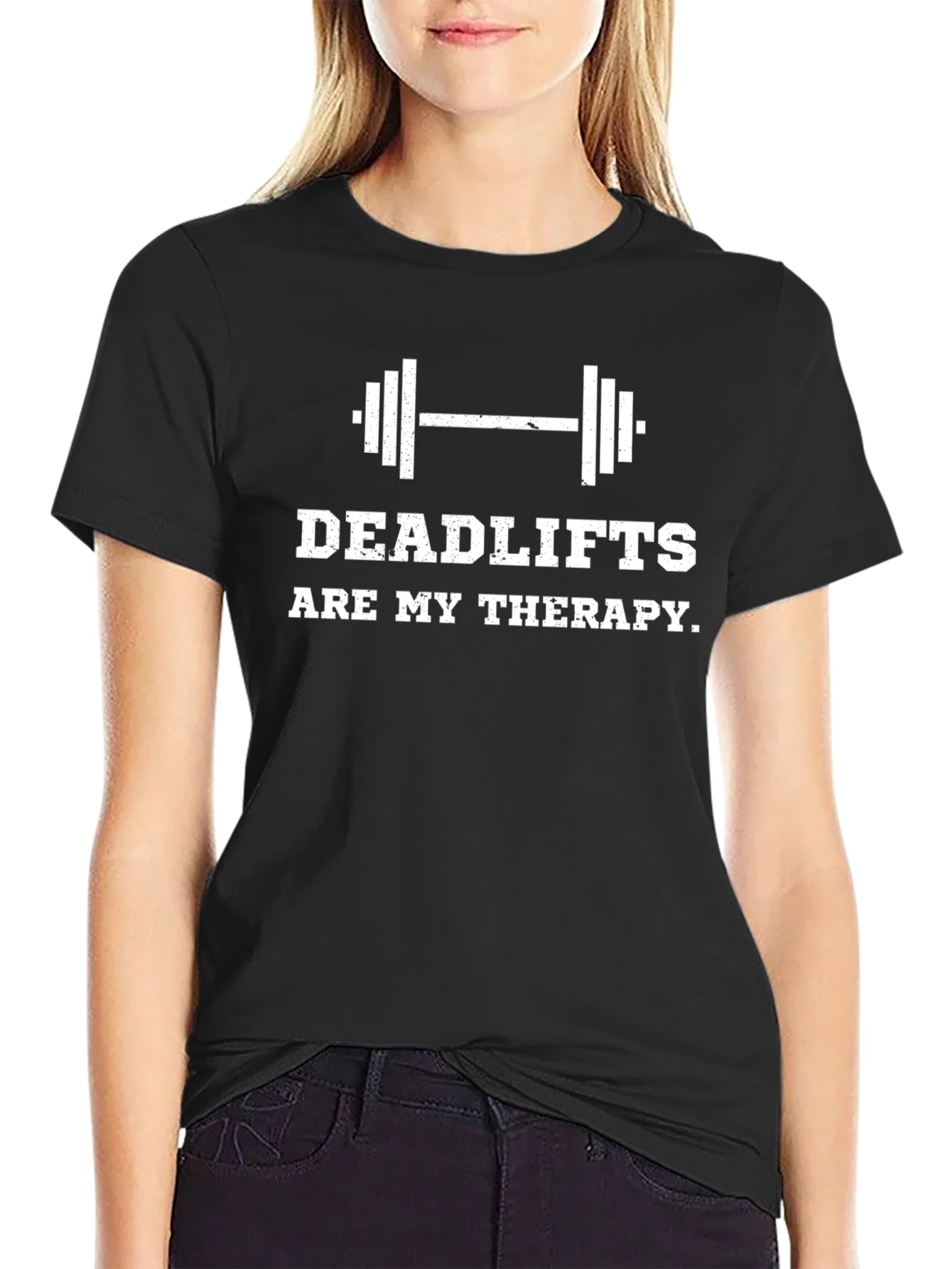 Rebbecca Deadlifts Are My Therapy Graphic T-Shirt