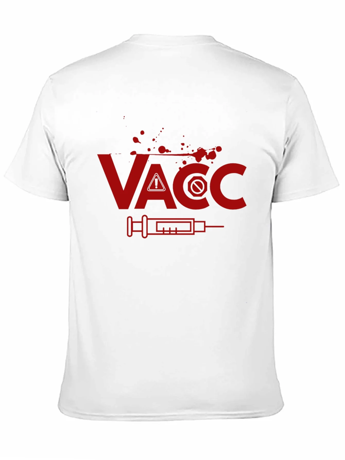 Camiseta Negra con Dise?o Vacunas - Estilo ¨²nico