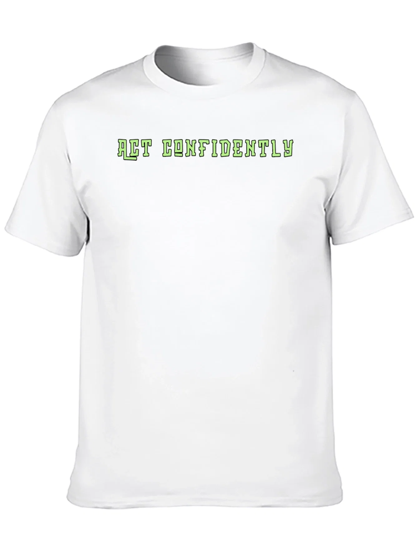 Rebbecca Act Confidently Graphic Tee - Mens Black T-Shirt