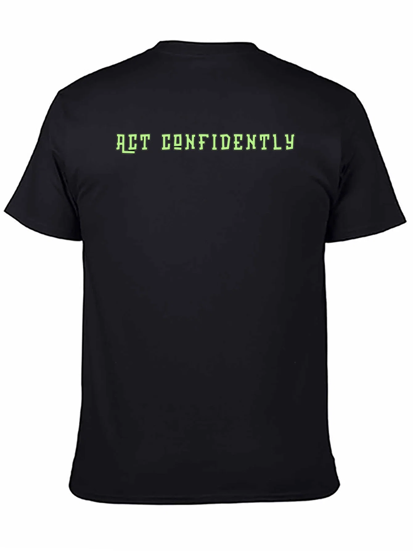 Rebbecca Act Confidently Graphic Tee - Mens Black T-Shirt