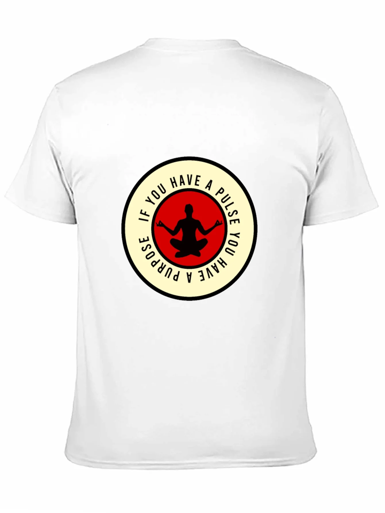 Camiseta Negra con Dise?o Yoga Motivacional