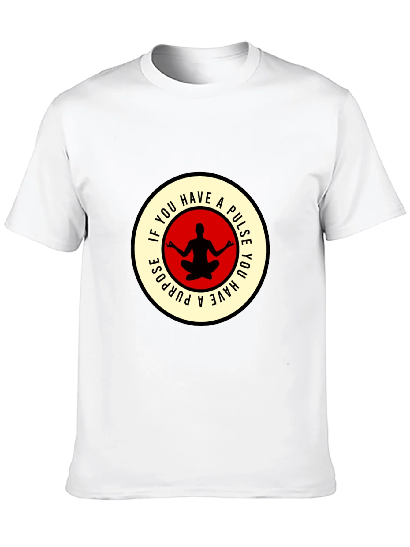 Camiseta Negra con Dise?o Yoga Motivacional