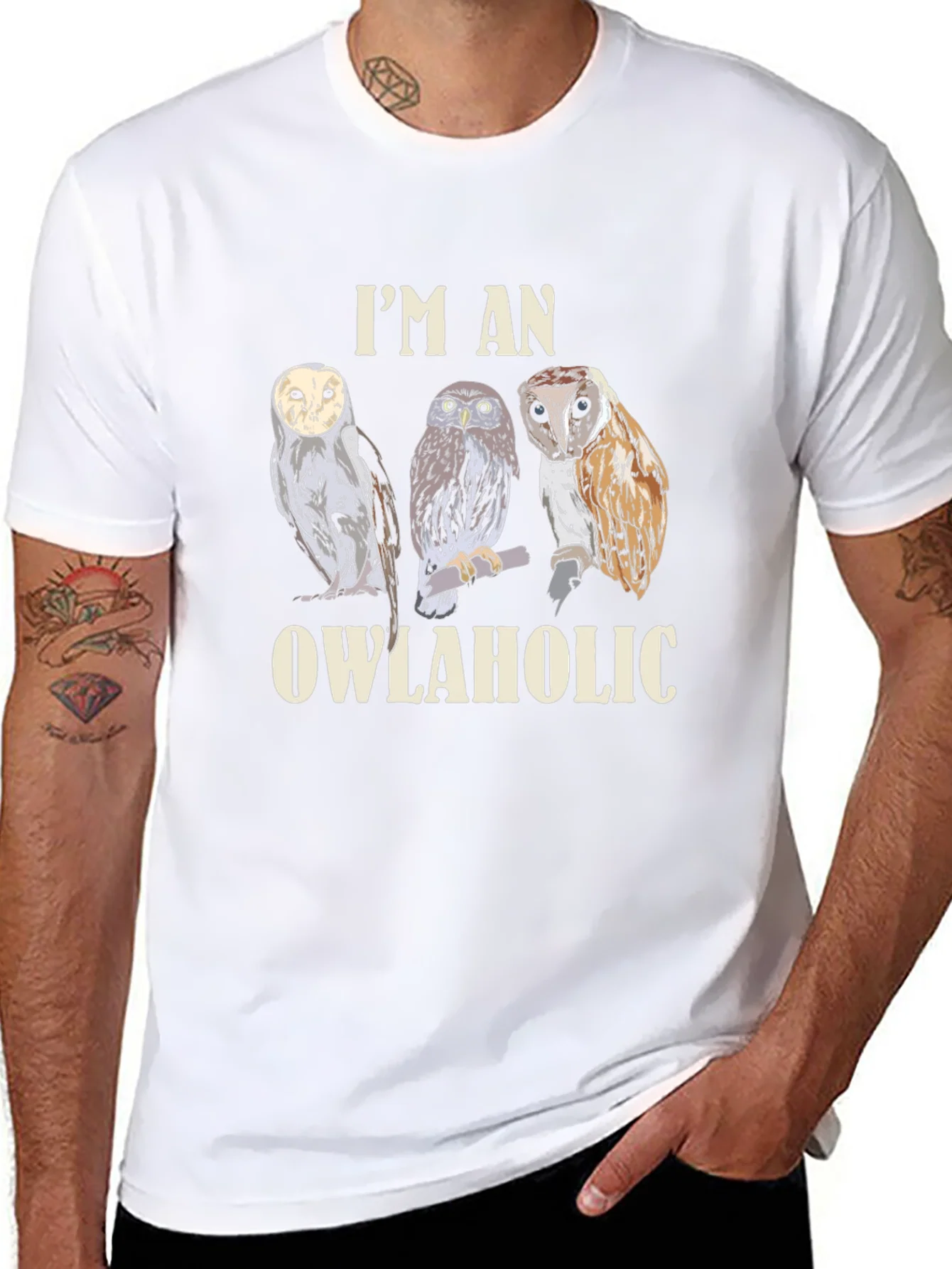Rebbecca Im an Owlaholic Graphic T-Shirt