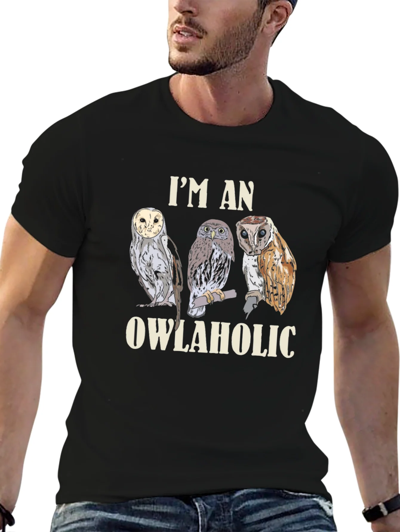 Rebbecca Im an Owlaholic Graphic T-Shirt