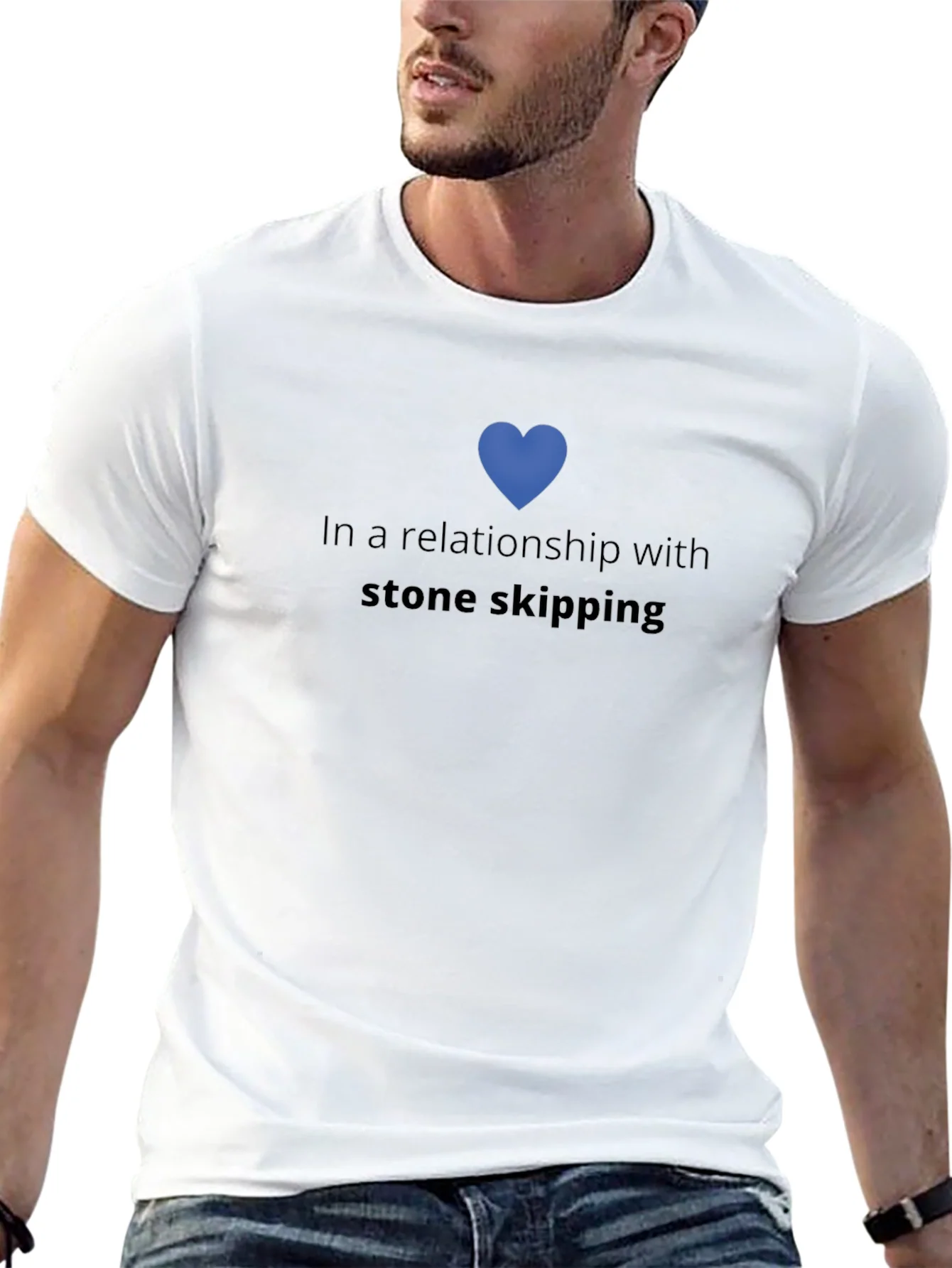 Camiseta En una relaci¨®n con el Stone Skipping