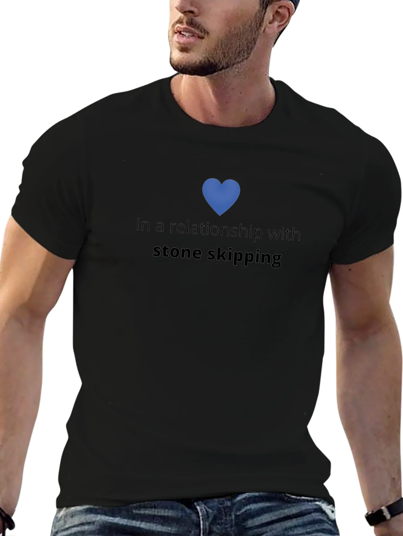 Camiseta En una relaci¨®n con el Stone Skipping