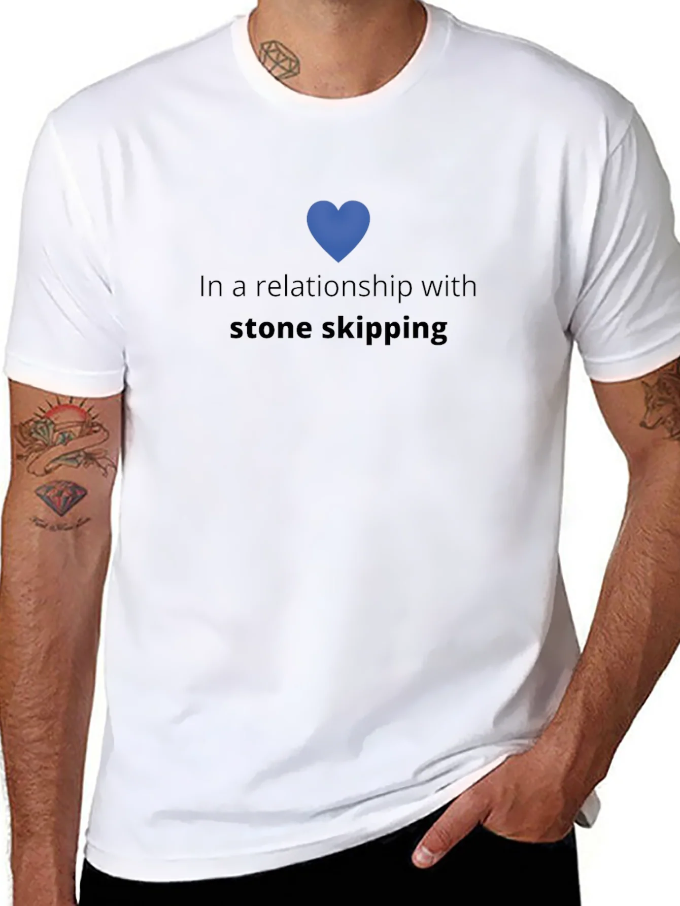 Camiseta En una relaci¨®n con el Stone Skipping