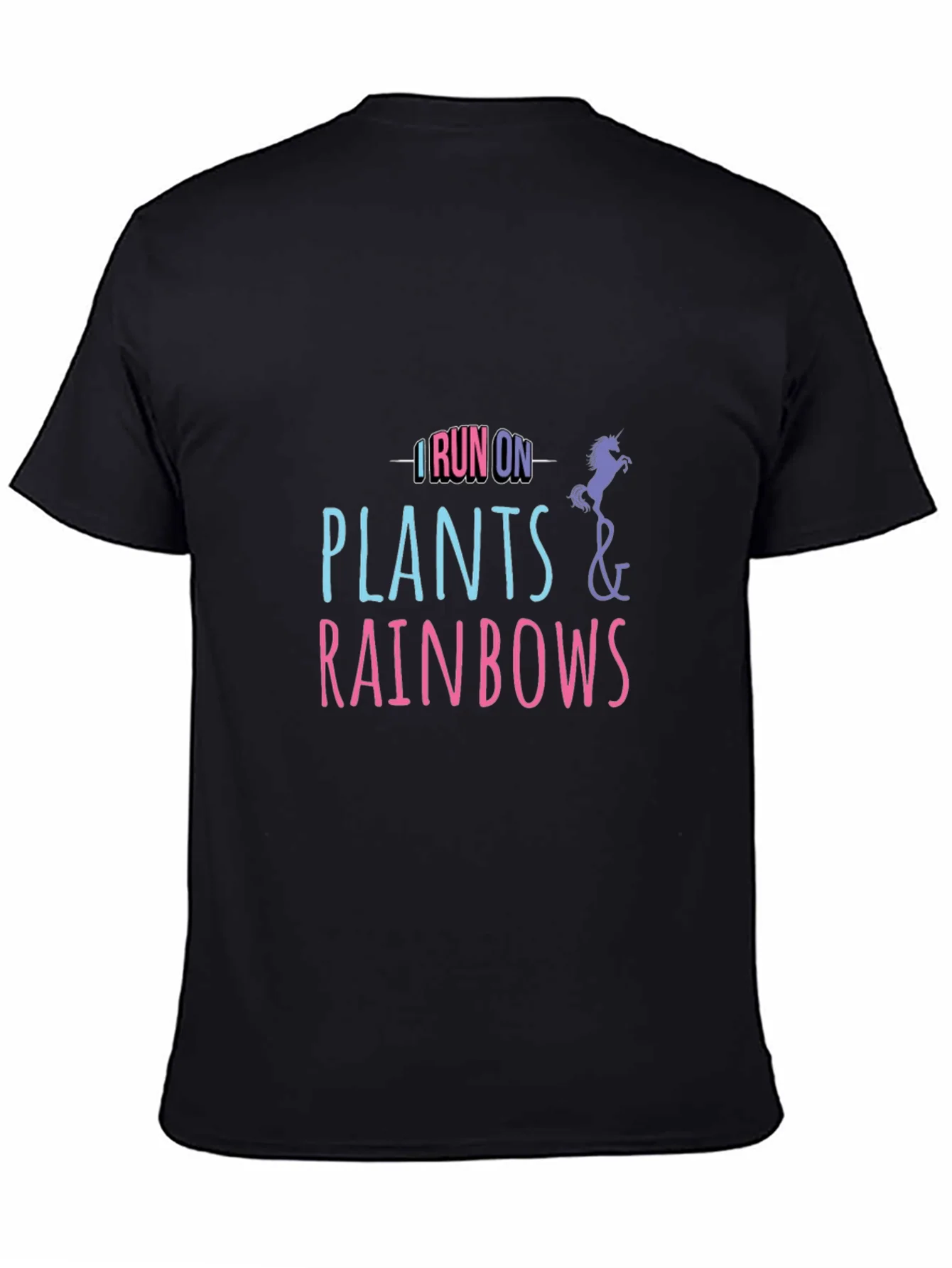 Rebbecca I Run on Plants and Rainbows T-Shirt