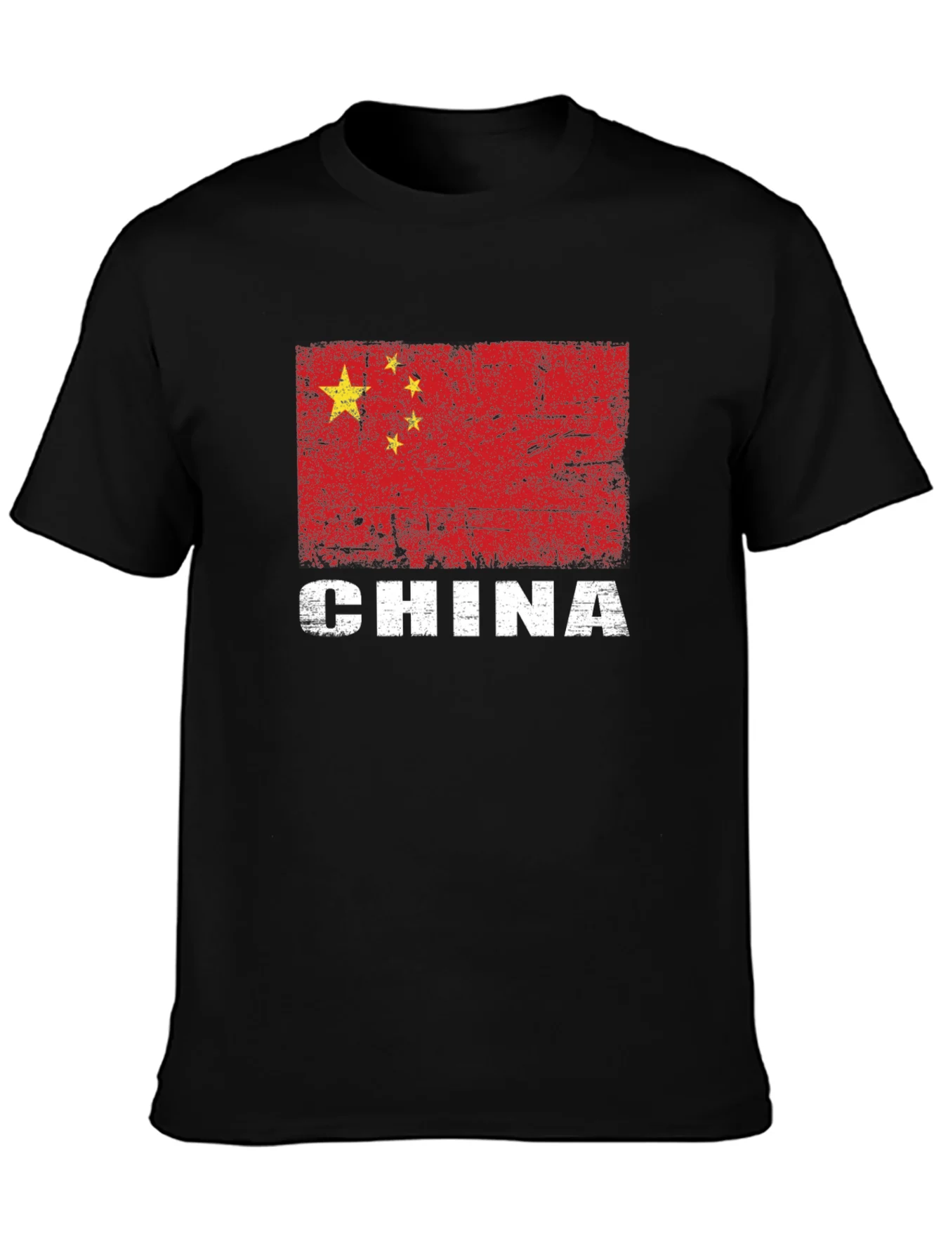 Rebbecca China Flag T-Shirt - Distressed Graphic Tee