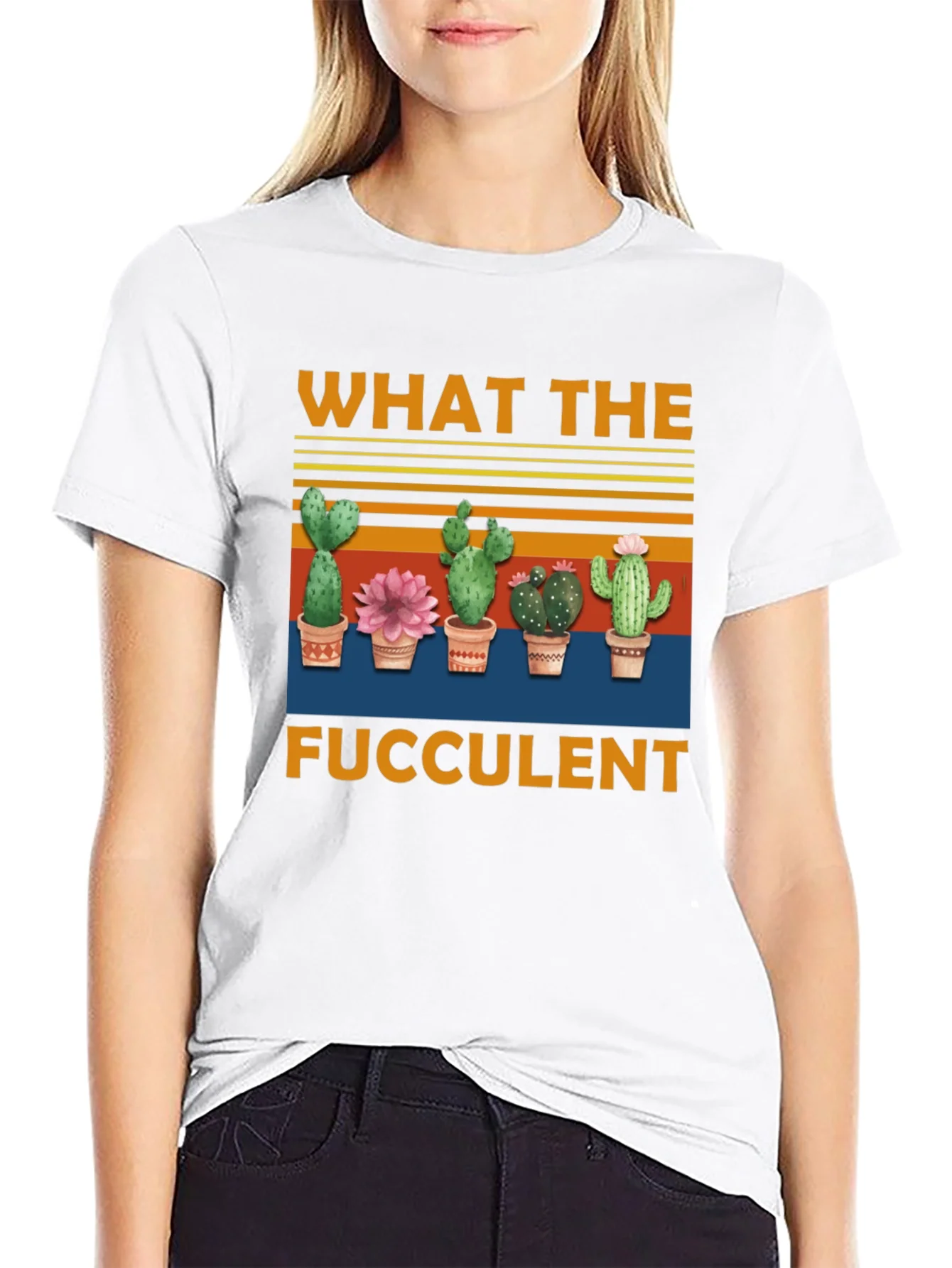 Camiseta Negra What The Fucculent