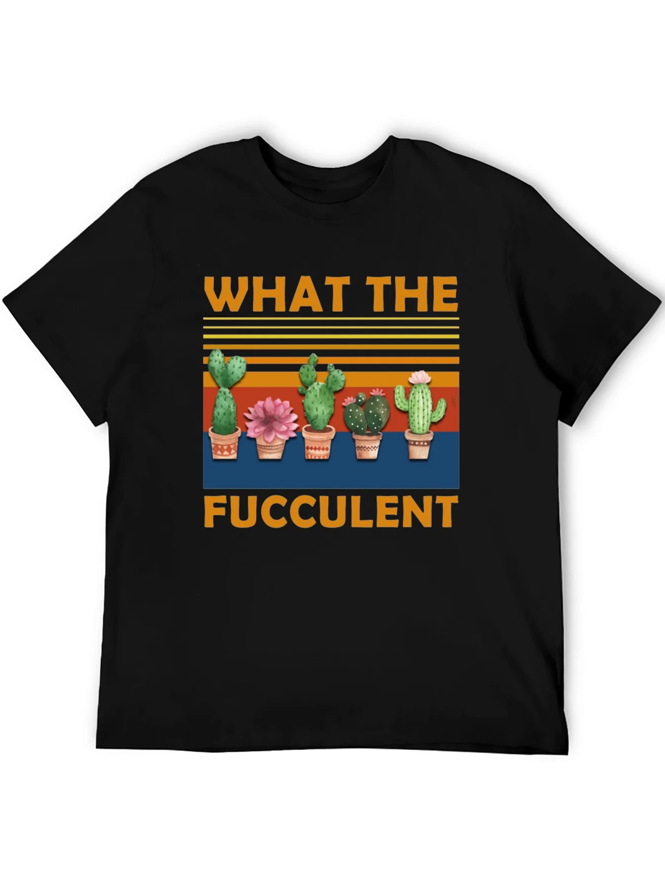 Camiseta Negra What The Fucculent