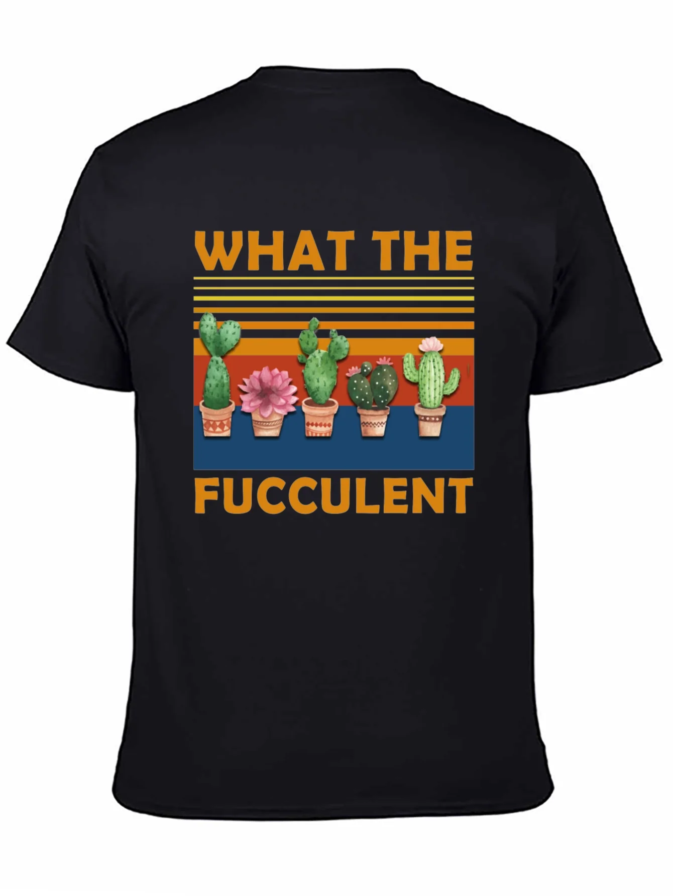 Camiseta Negra What The Fucculent