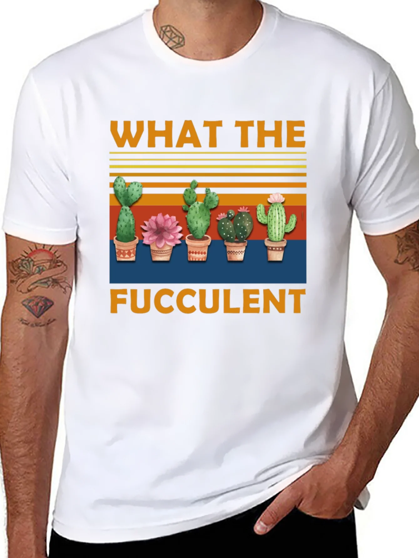 Camiseta Negra What The Fucculent