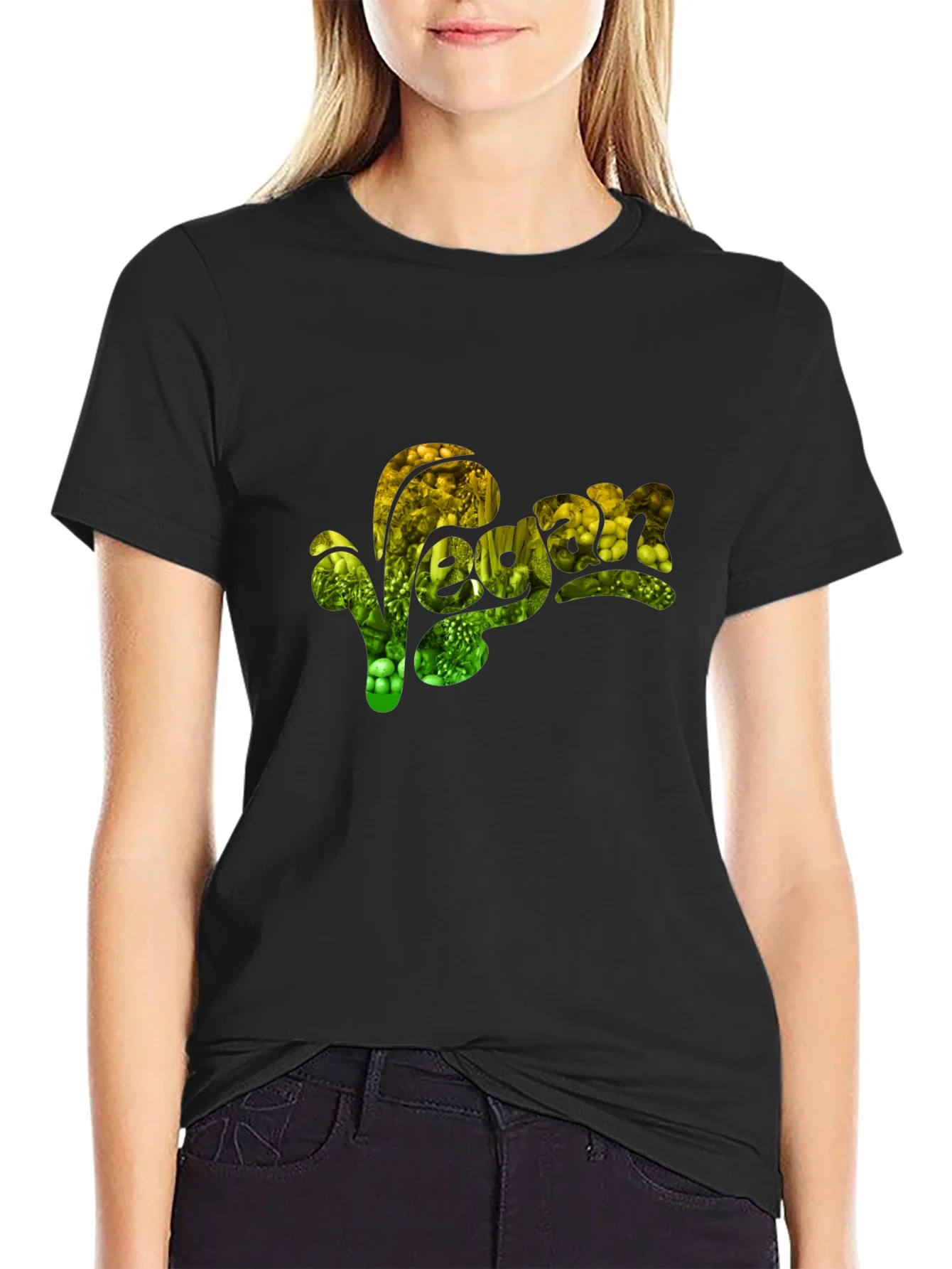 Rebbecca Vegan Graphic T-Shirt - Black