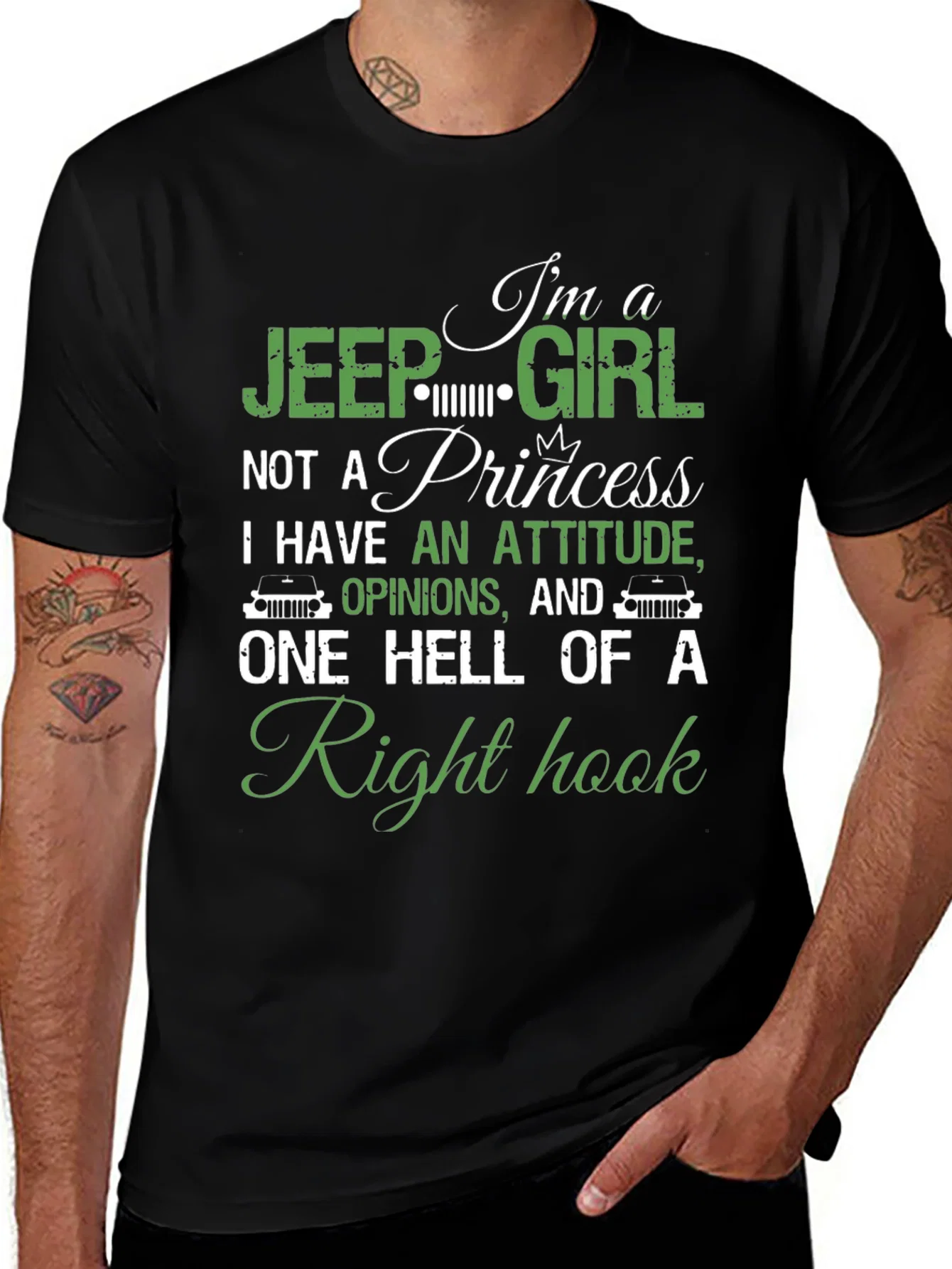 Rebbecca Jeep Girl Right Hook Graphic T-Shirt