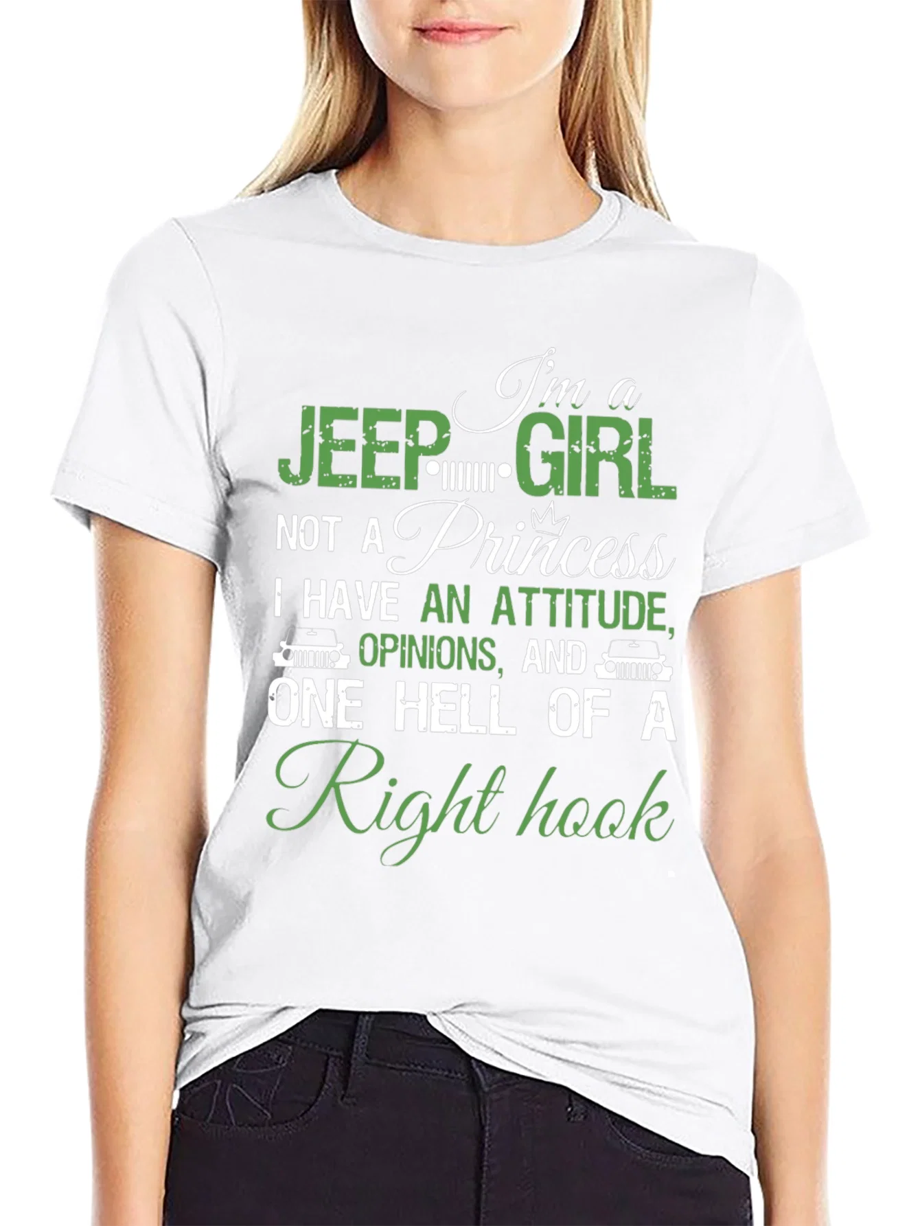 Rebbecca Jeep Girl Right Hook Graphic T-Shirt