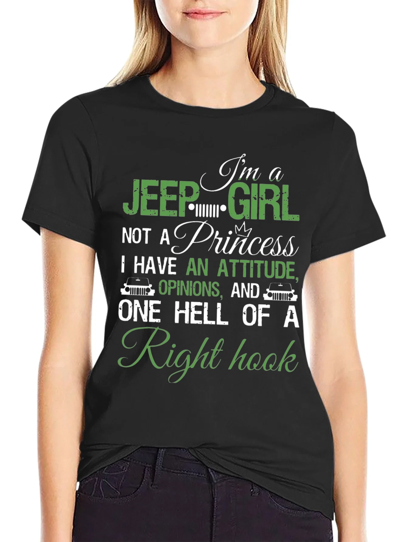 Rebbecca Jeep Girl Right Hook Graphic T-Shirt