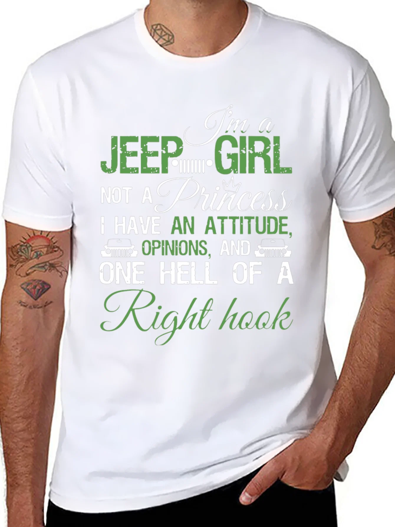 Rebbecca Jeep Girl Right Hook Graphic T-Shirt