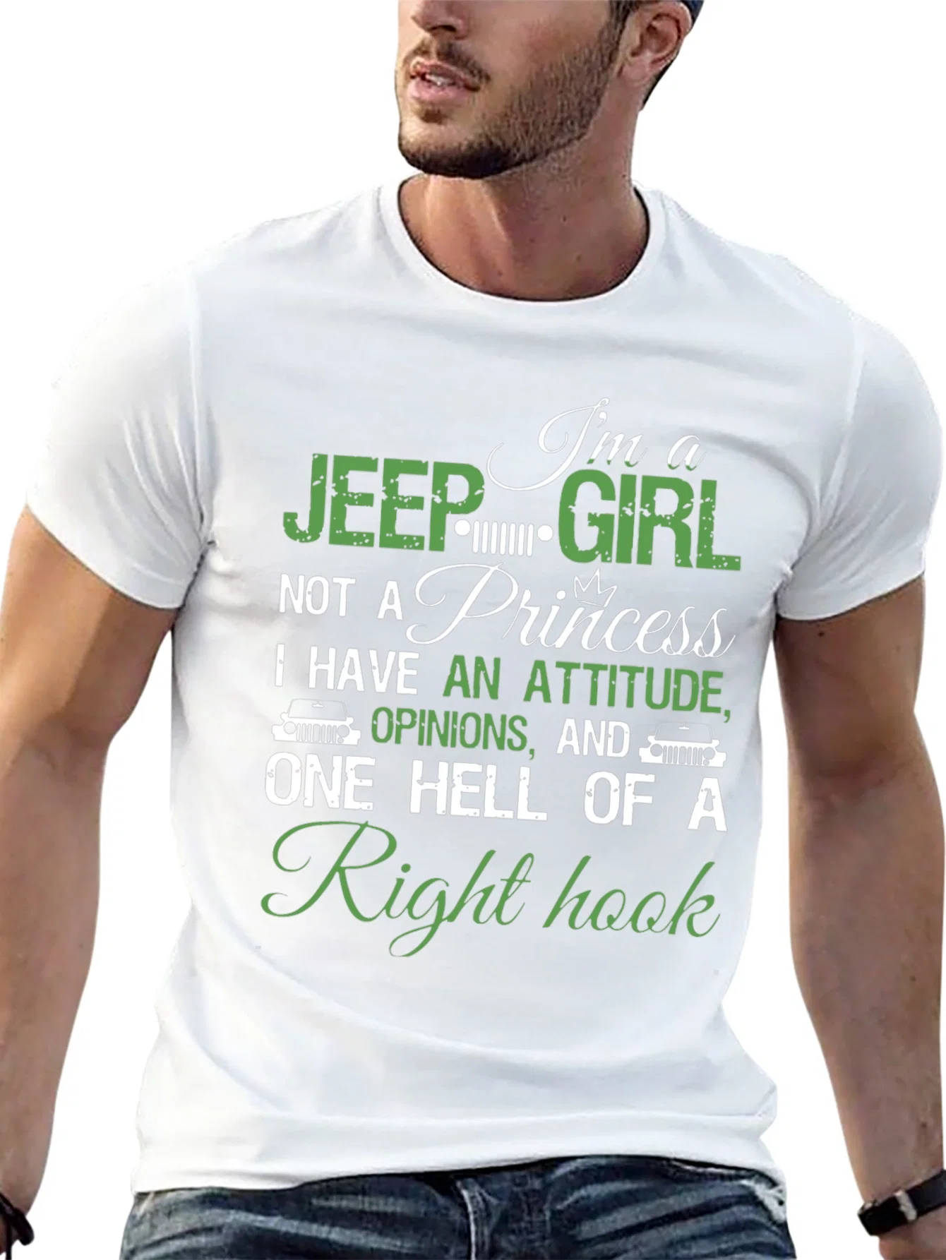 Rebbecca Jeep Girl Right Hook Graphic T-Shirt