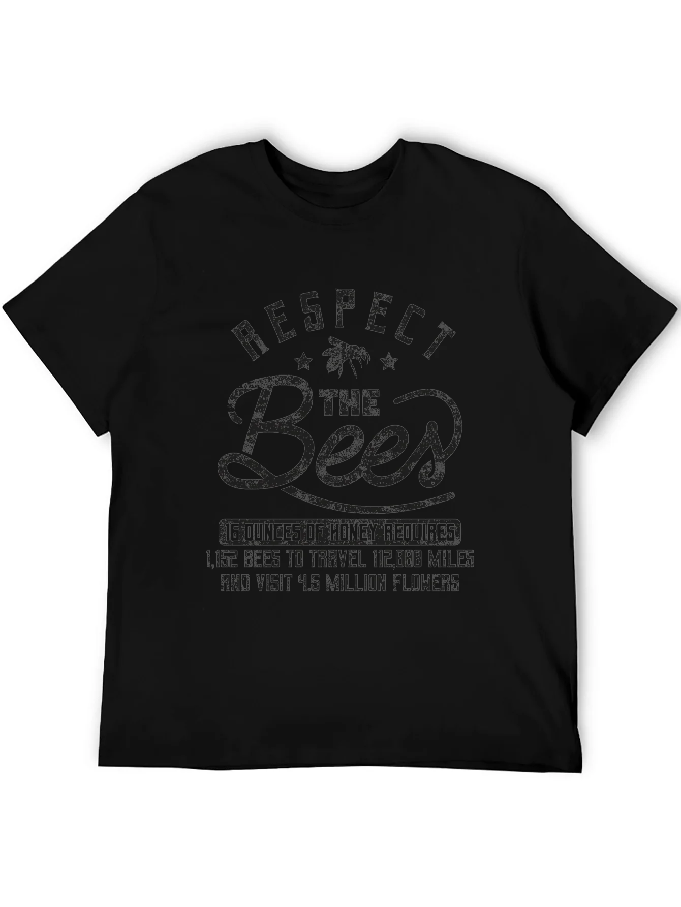 Rebbecca Respect the Bees Graphic T-Shirt - Black