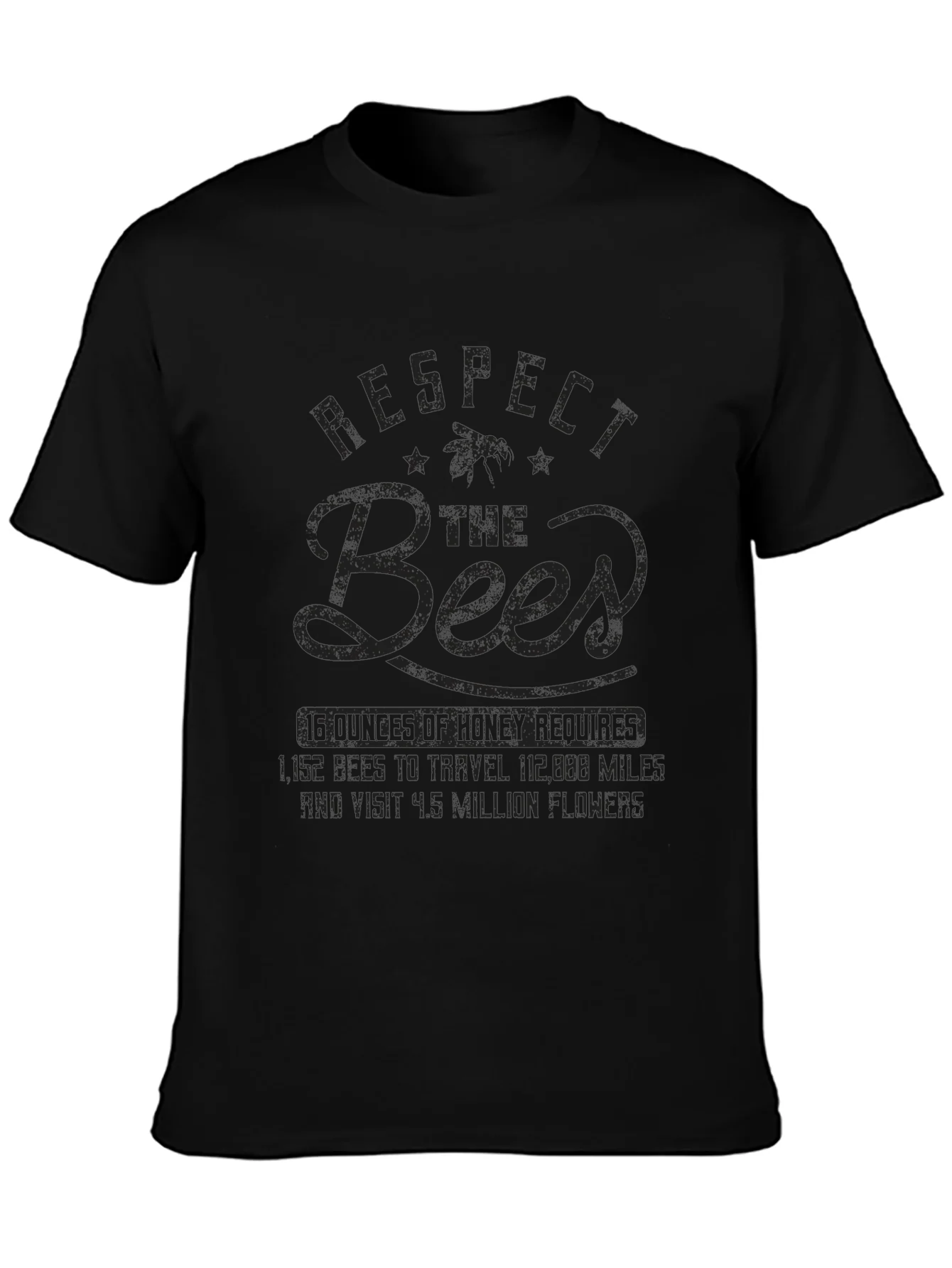 Rebbecca Respect the Bees Graphic T-Shirt - Black