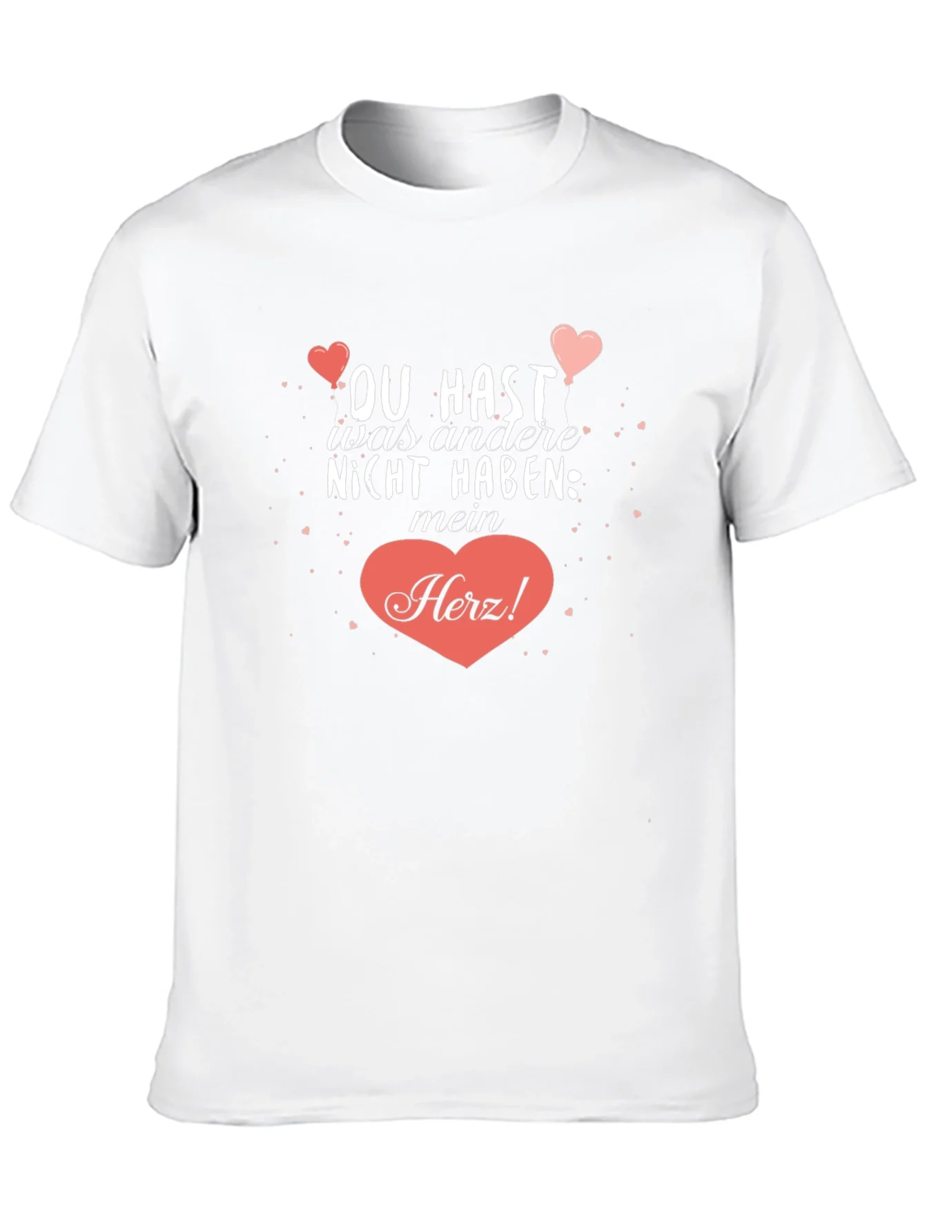 Camiseta Negra con Dise?o Rom¨¢ntico Mein Herz!