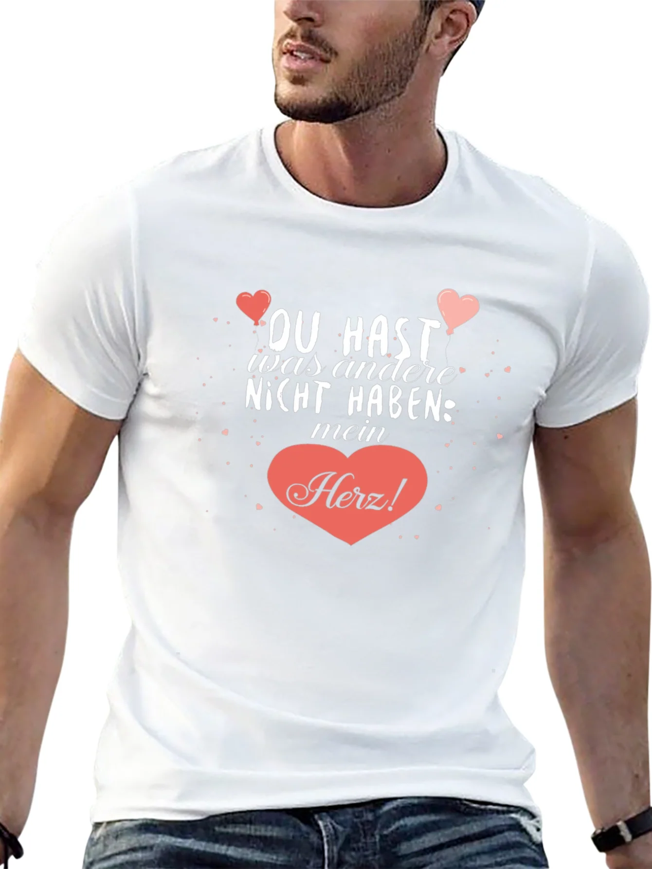Camiseta Negra con Dise?o Rom¨¢ntico Mein Herz!