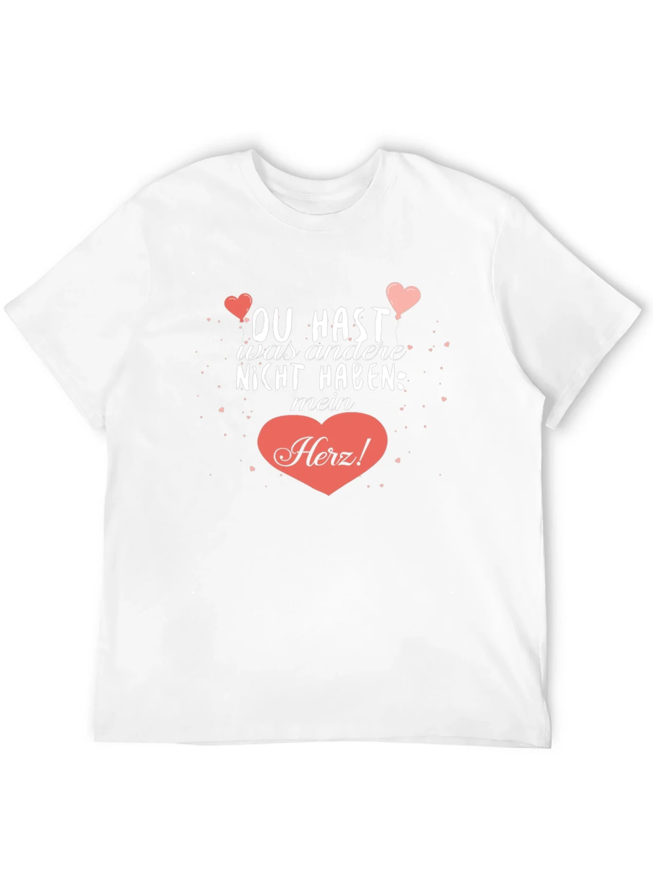 Camiseta Negra con Dise?o Rom¨¢ntico Mein Herz!
