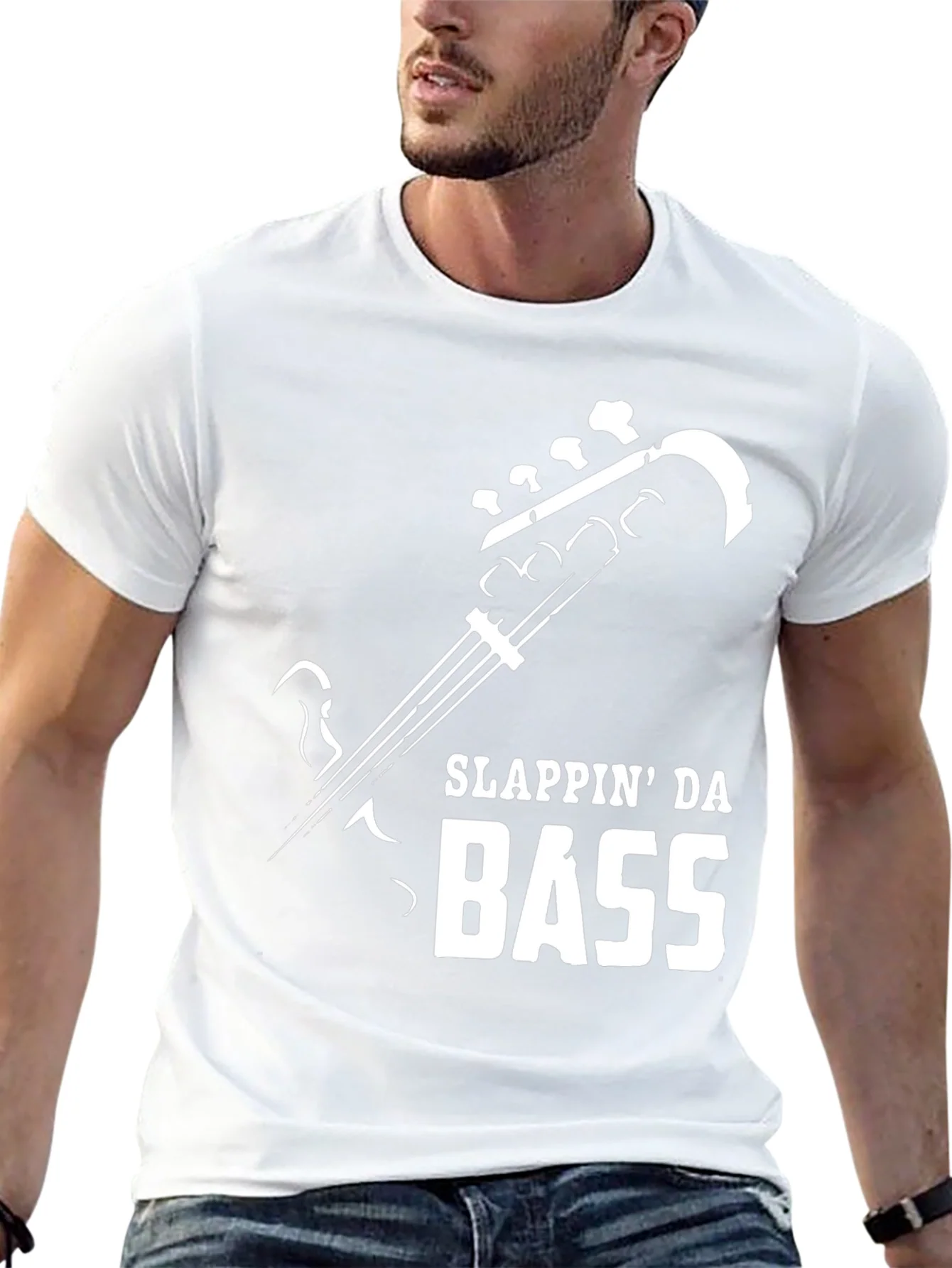Camiseta Hombre Negra Slappin Da Bass