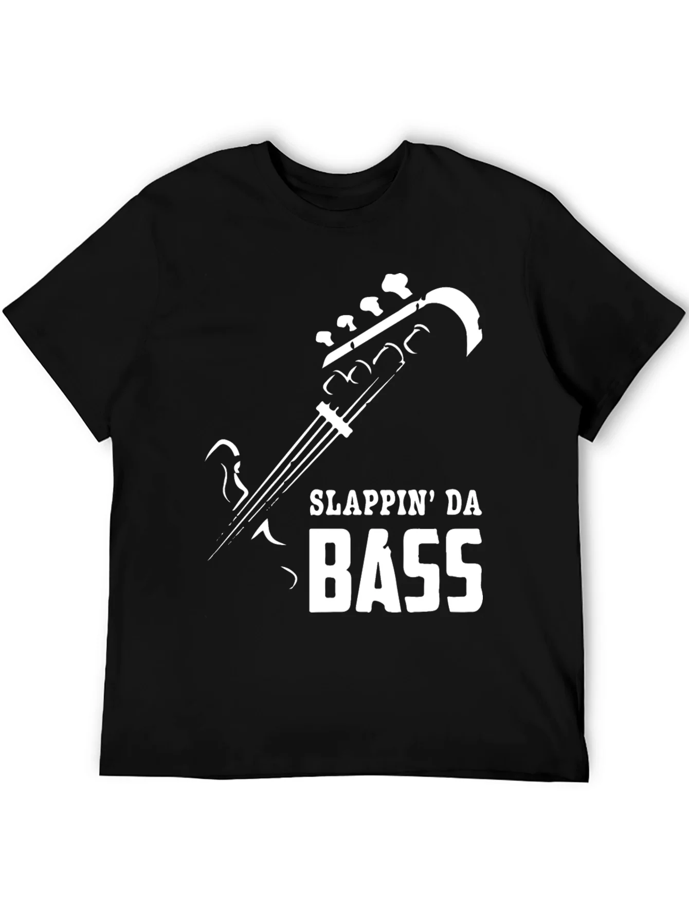 Camiseta Hombre Negra Slappin Da Bass