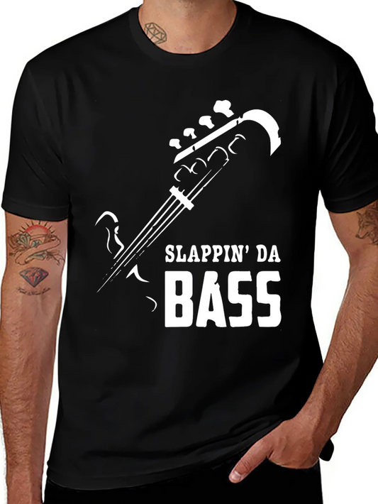 Camiseta Hombre Negra Slappin Da Bass