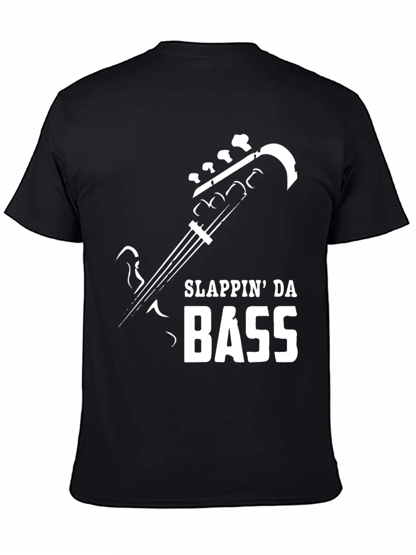 Camiseta Hombre Negra Slappin Da Bass