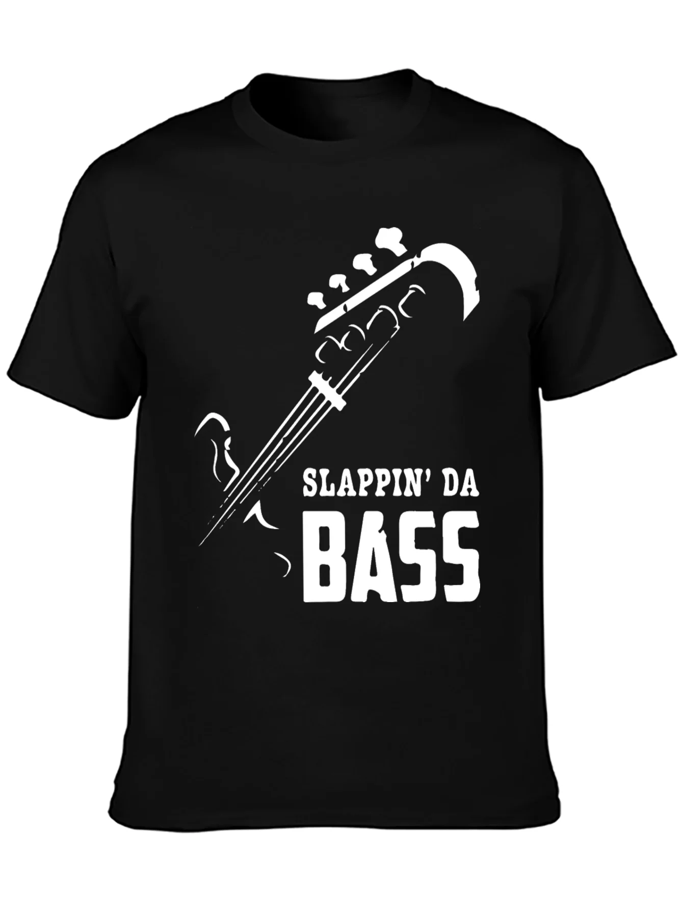 Camiseta Hombre Negra Slappin Da Bass