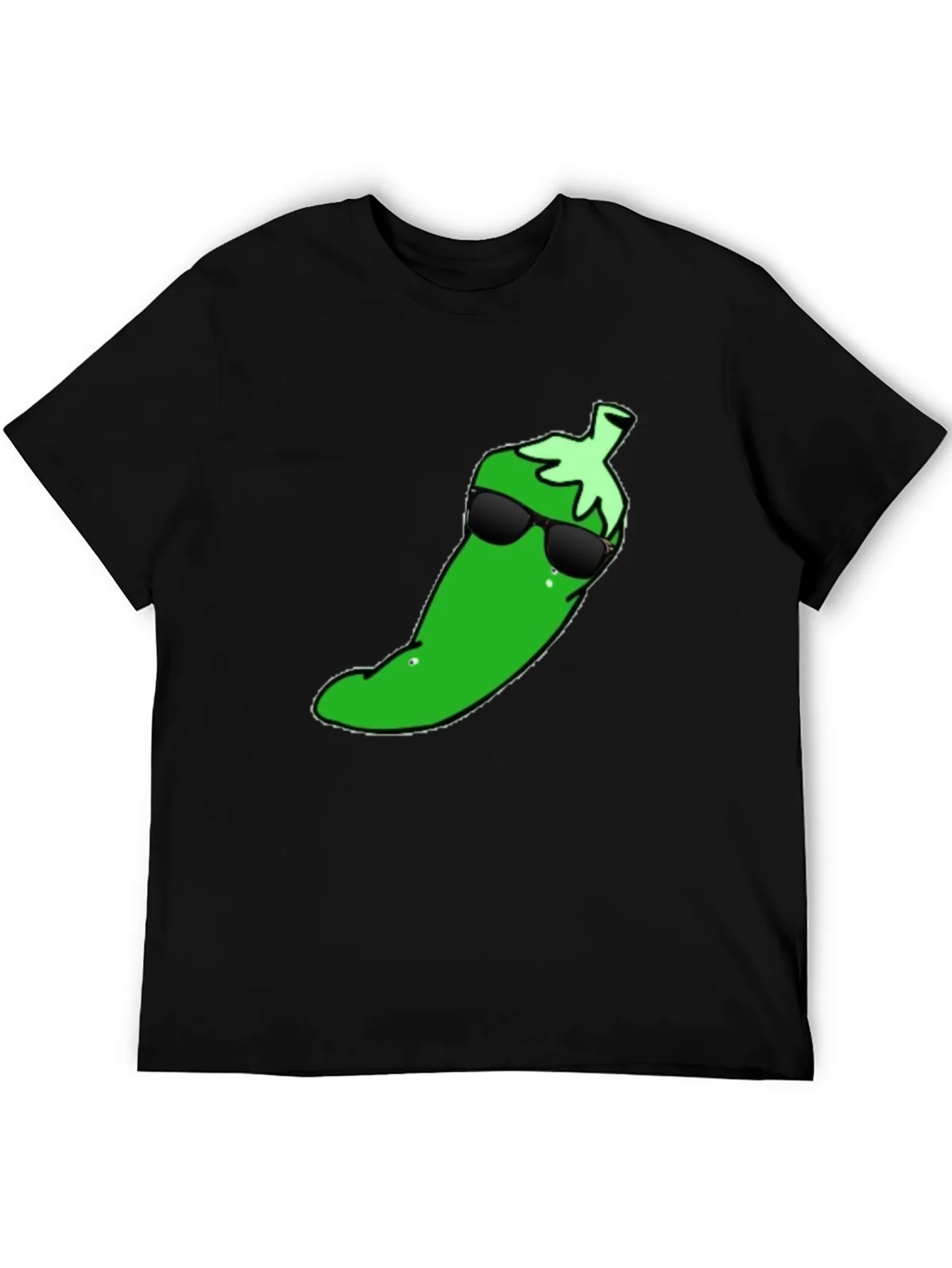 Rebbecca Cool Pepper Graphic T-Shirt - Black Cotton Tee