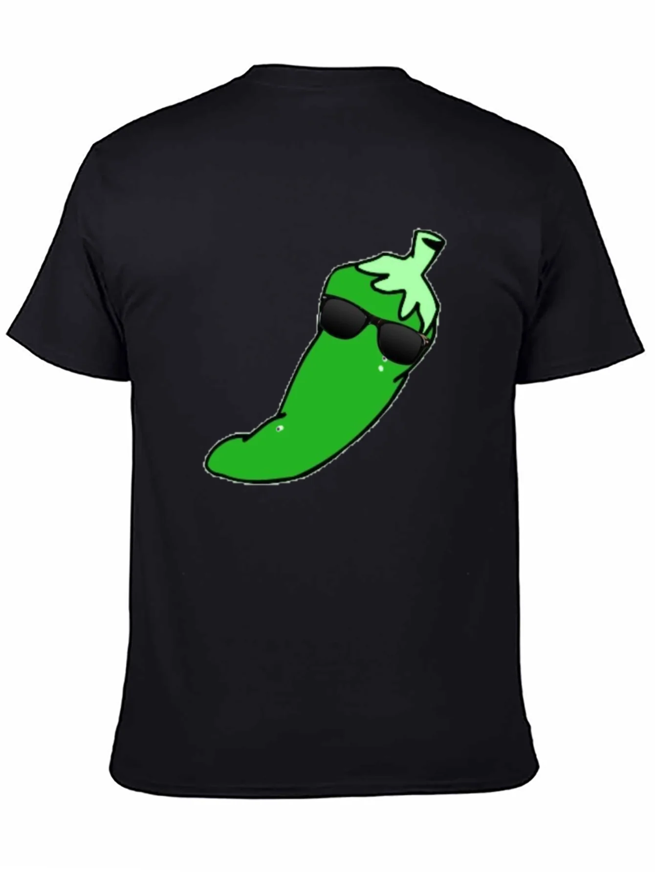 Rebbecca Cool Pepper Graphic T-Shirt - Black Cotton Tee