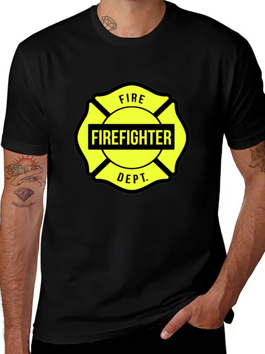 Rebbecca Firefighter Dept. Graphic Tee - Maltese Cross Design