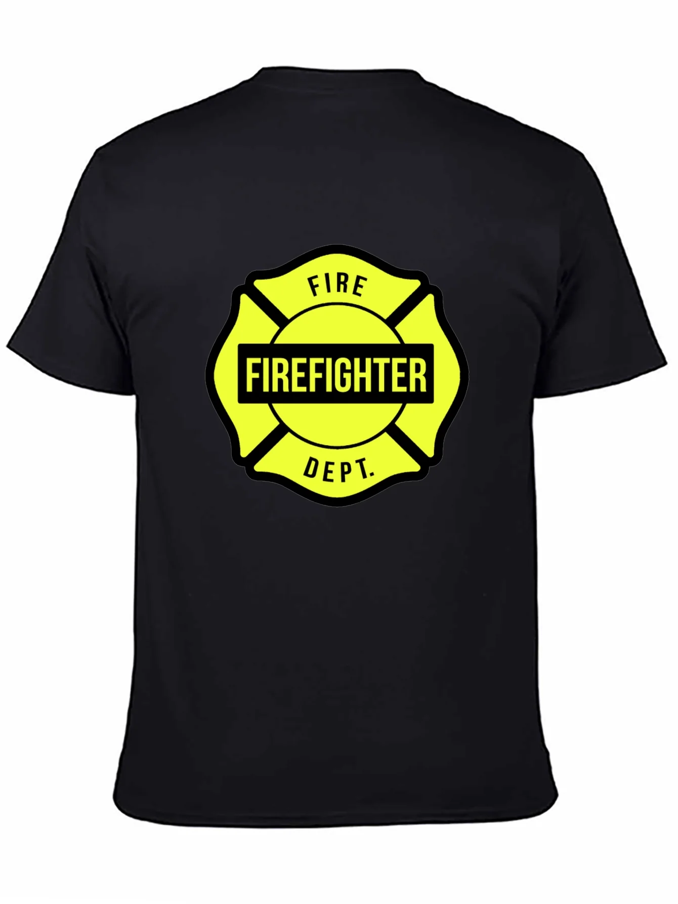 Rebbecca Firefighter Dept. Graphic Tee - Maltese Cross Design
