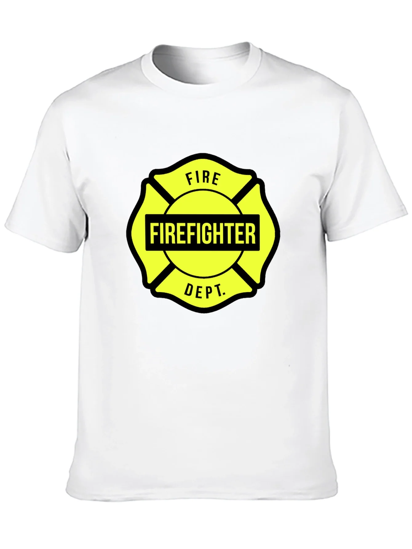 Rebbecca Firefighter Dept. Graphic Tee - Maltese Cross Design