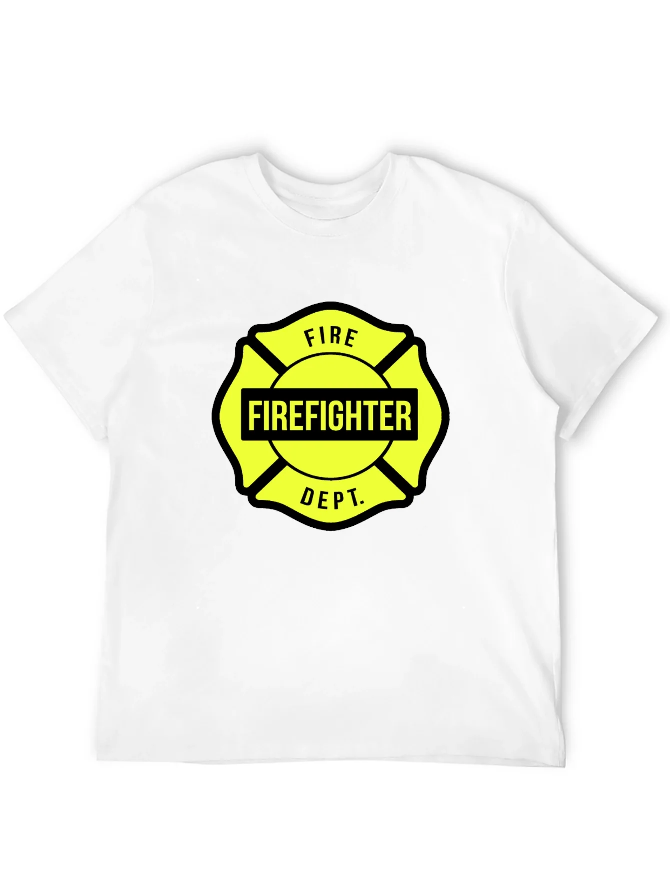 Rebbecca Firefighter Dept. Graphic Tee - Maltese Cross Design