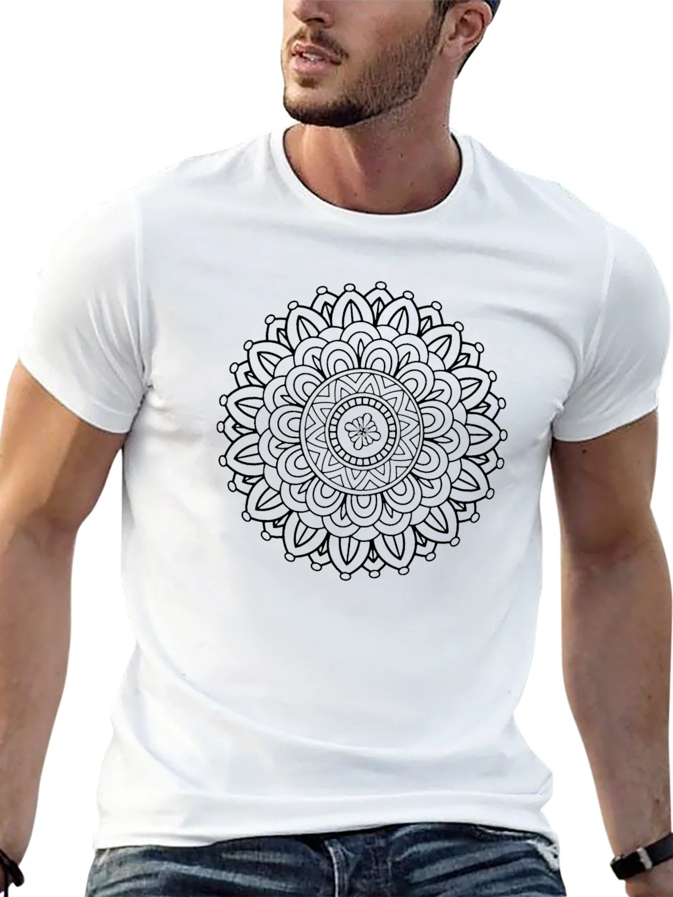 Rebbecca Black Mandala T-Shirt - Artistic Graphic Tee