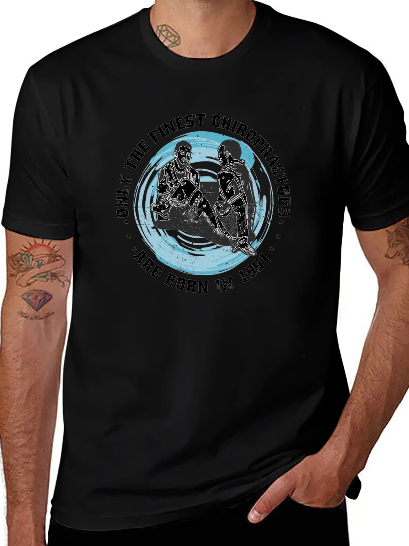 Rebbecca Finest Chiropractor 1991 Black T-Shirt