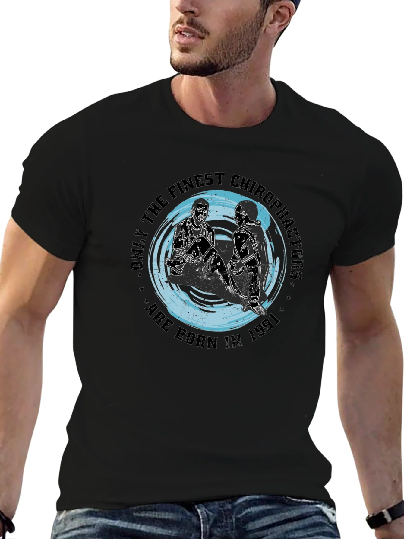 Rebbecca Finest Chiropractor 1991 Black T-Shirt