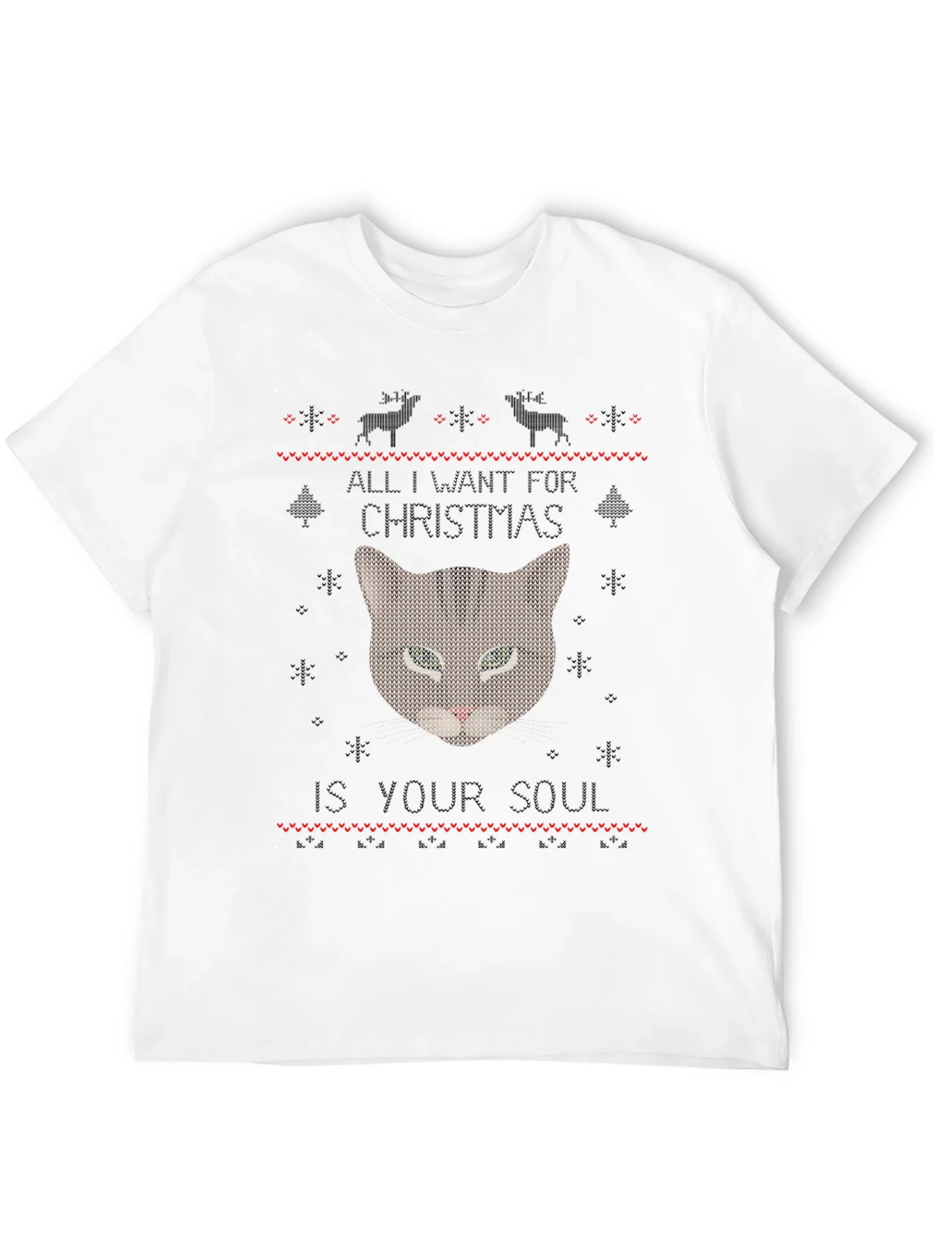 Rebbecca Soul Snatching Christmas Cat T-Shirt