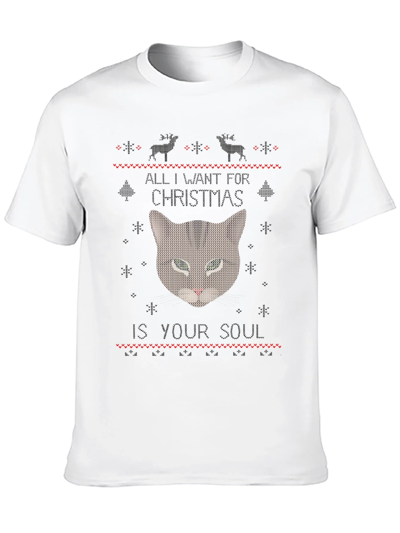 Rebbecca Soul Snatching Christmas Cat T-Shirt