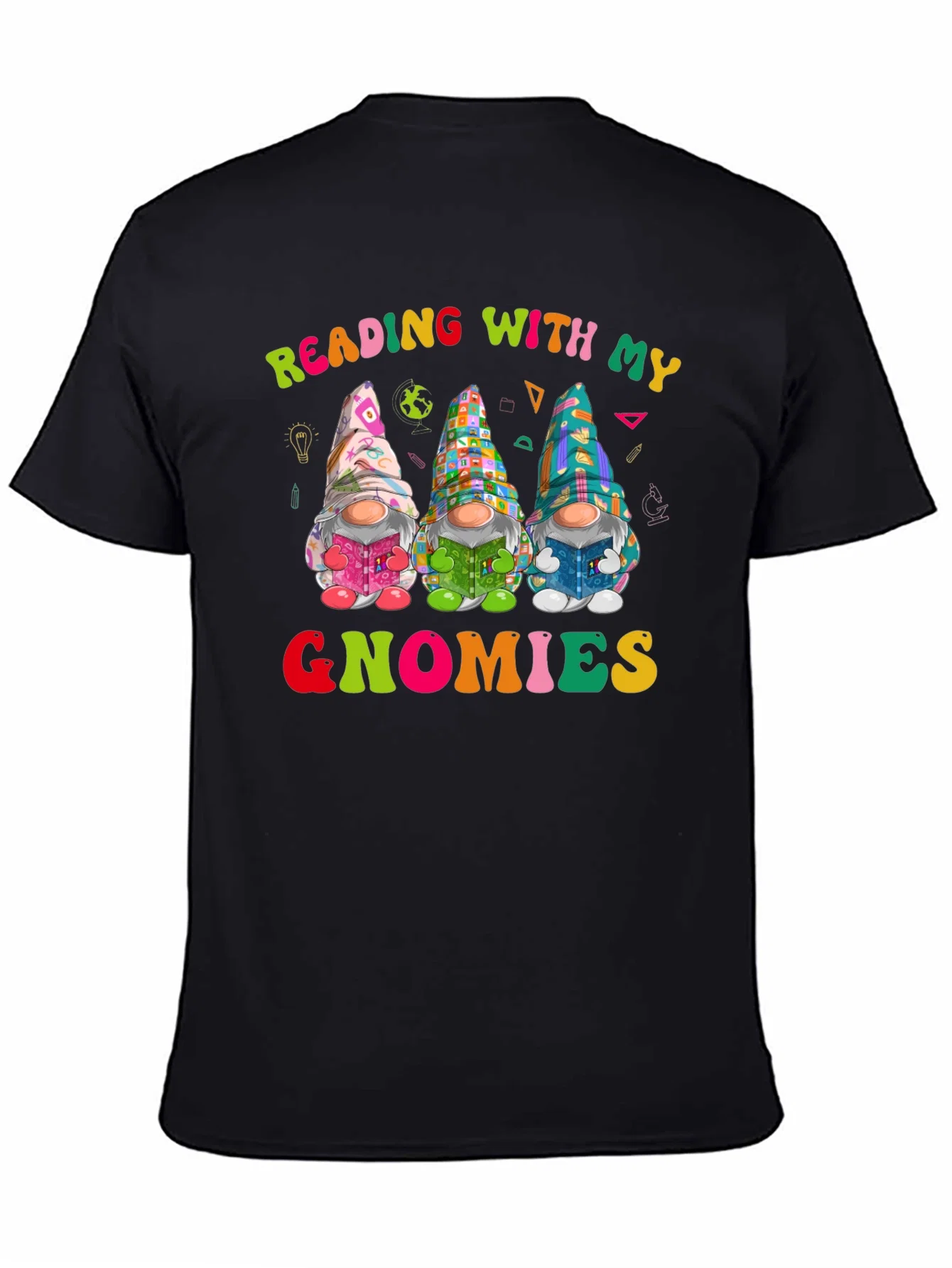 Rebbecca Reading with My Gnomies T-Shirt