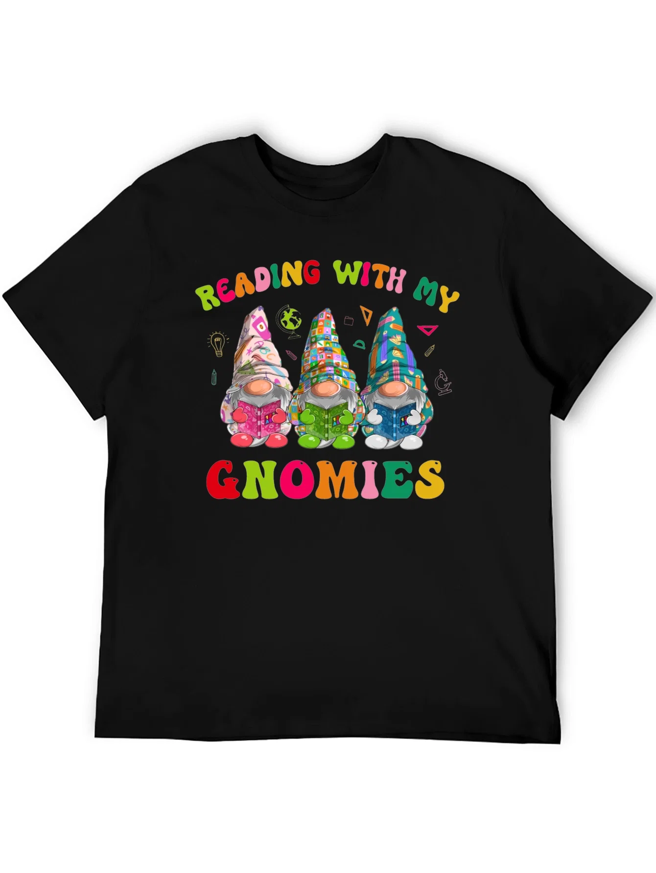 Rebbecca Reading with My Gnomies T-Shirt