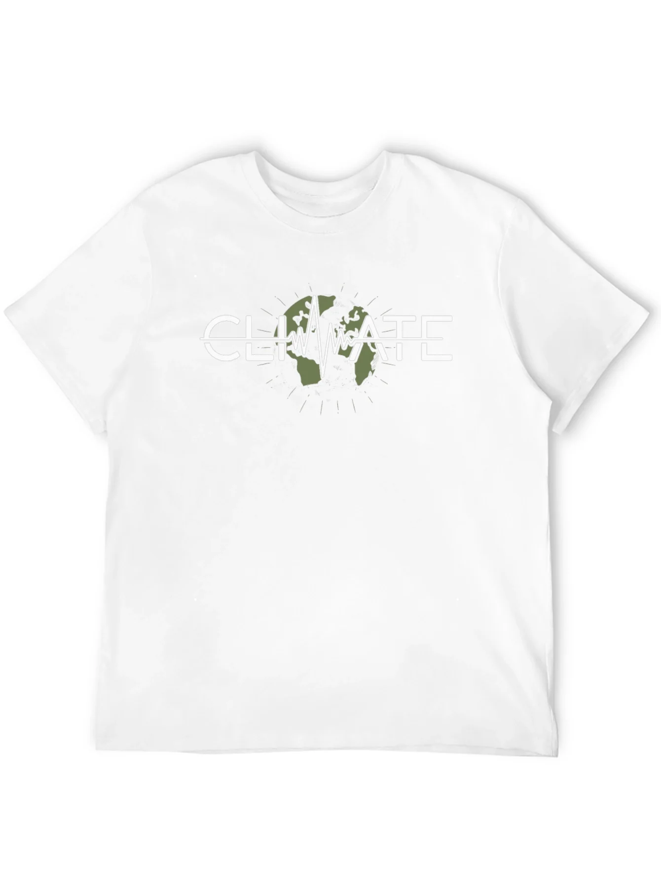 Camiseta Negra Climate Change - Conciencia Ambiental