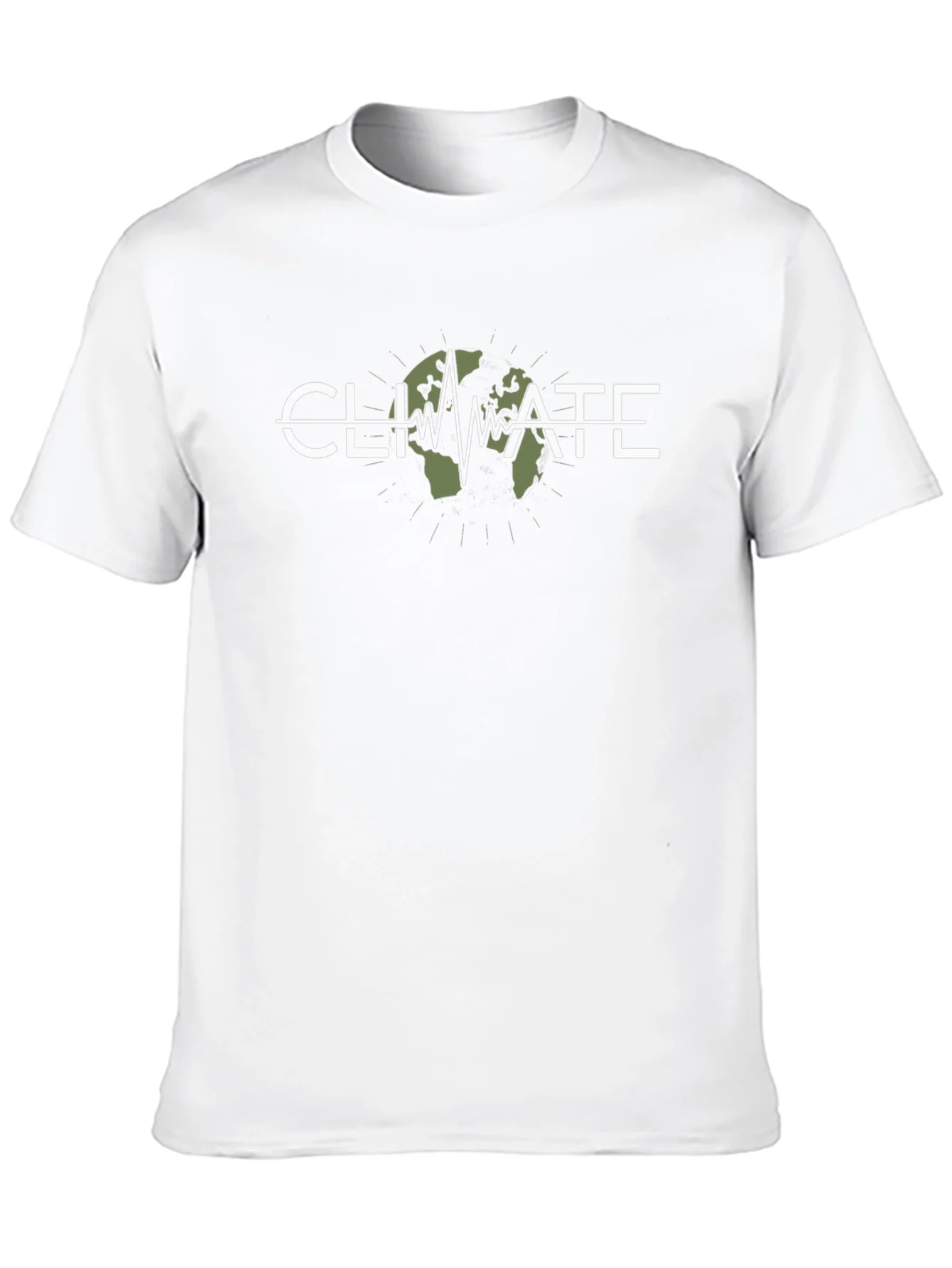 Camiseta Negra Climate Change - Conciencia Ambiental